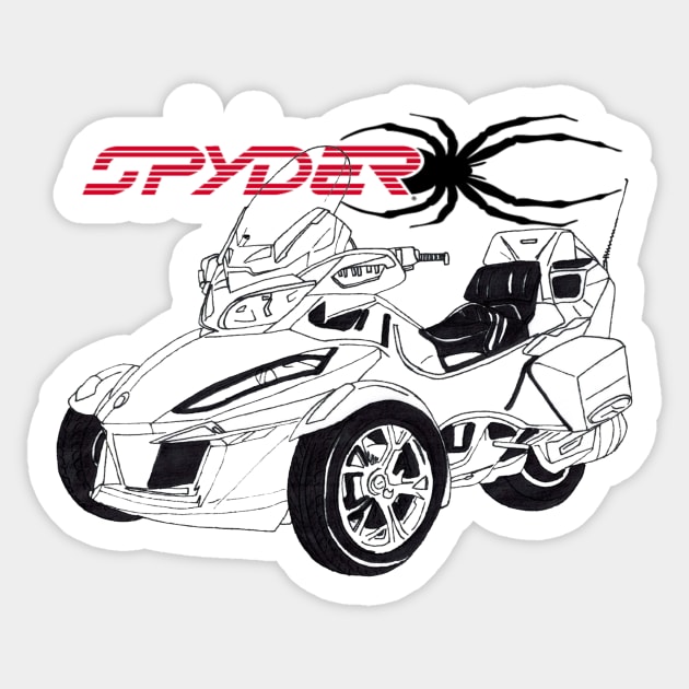 2023 Can-Am Spyder RT Sticker by Joseph Baker